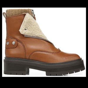 Sam Edelman Linds Leather Ankle Booties sz 7.5